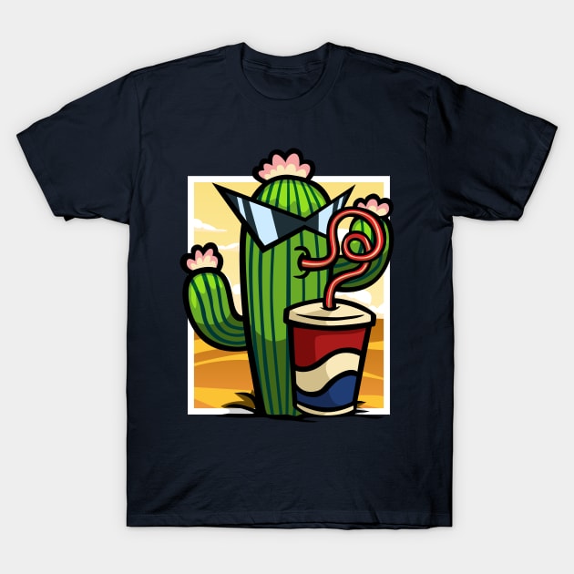 Just Chillin' Cactus T-Shirt by RCM Graphix